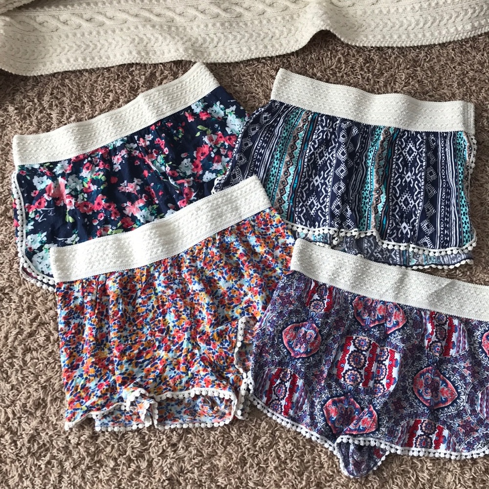 Four pairs of shorts